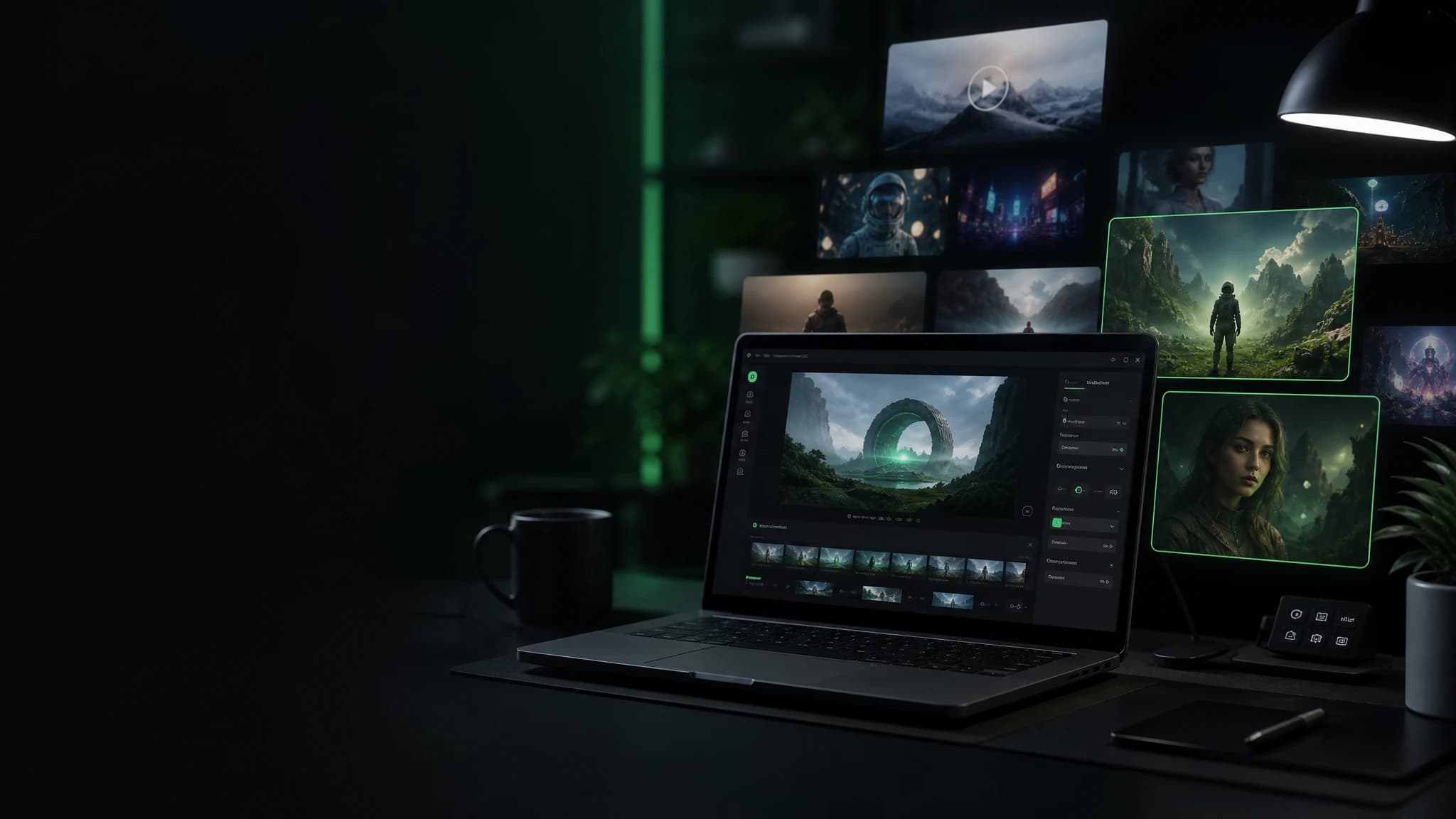 Vista previa de creación de video con IA en iMideo