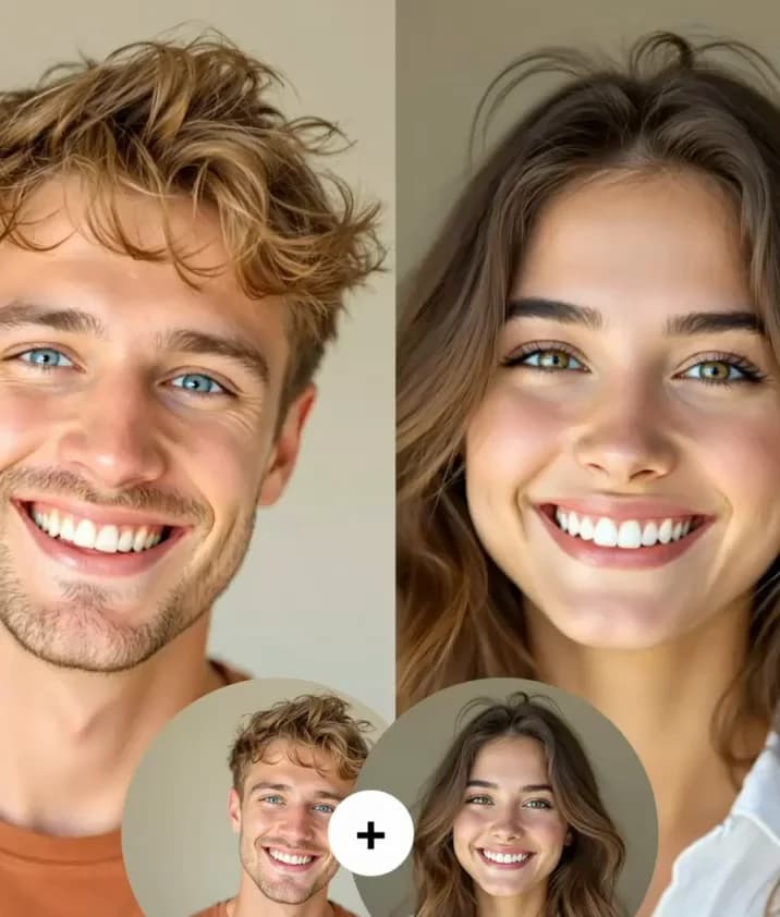 Video de beso IA sin marca de agua listo para compartir en TikTok e Instagram Reels