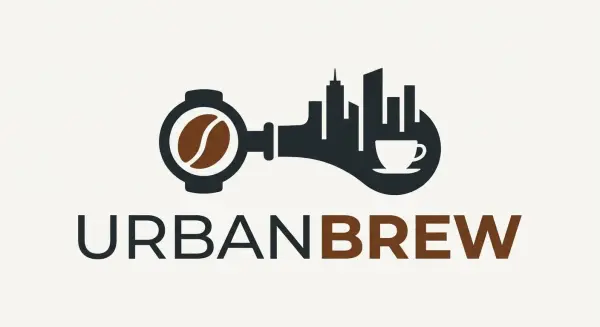 AI-generated logo concept for an independent coffee shop