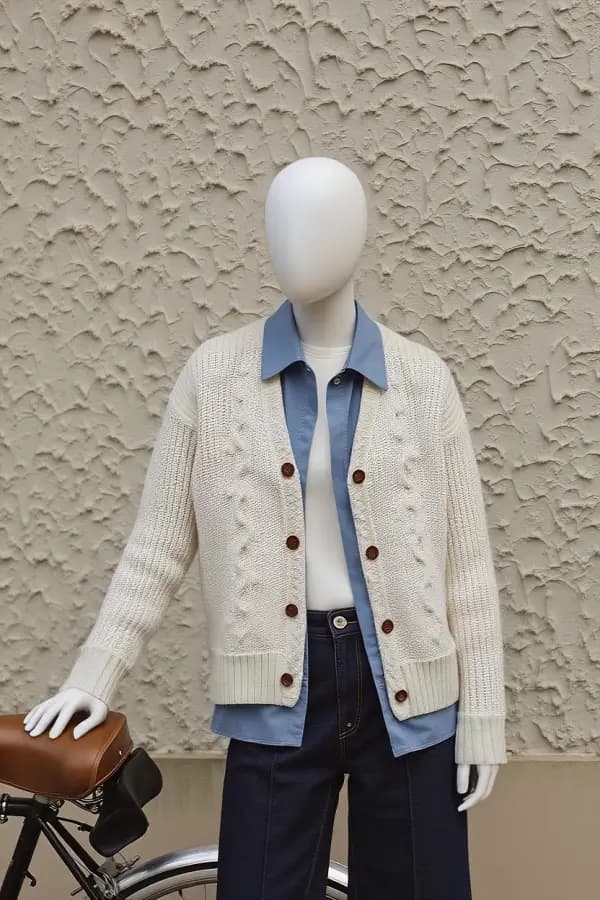 Mannequin shot with consistent white background and studio lighting, ready for catalog
