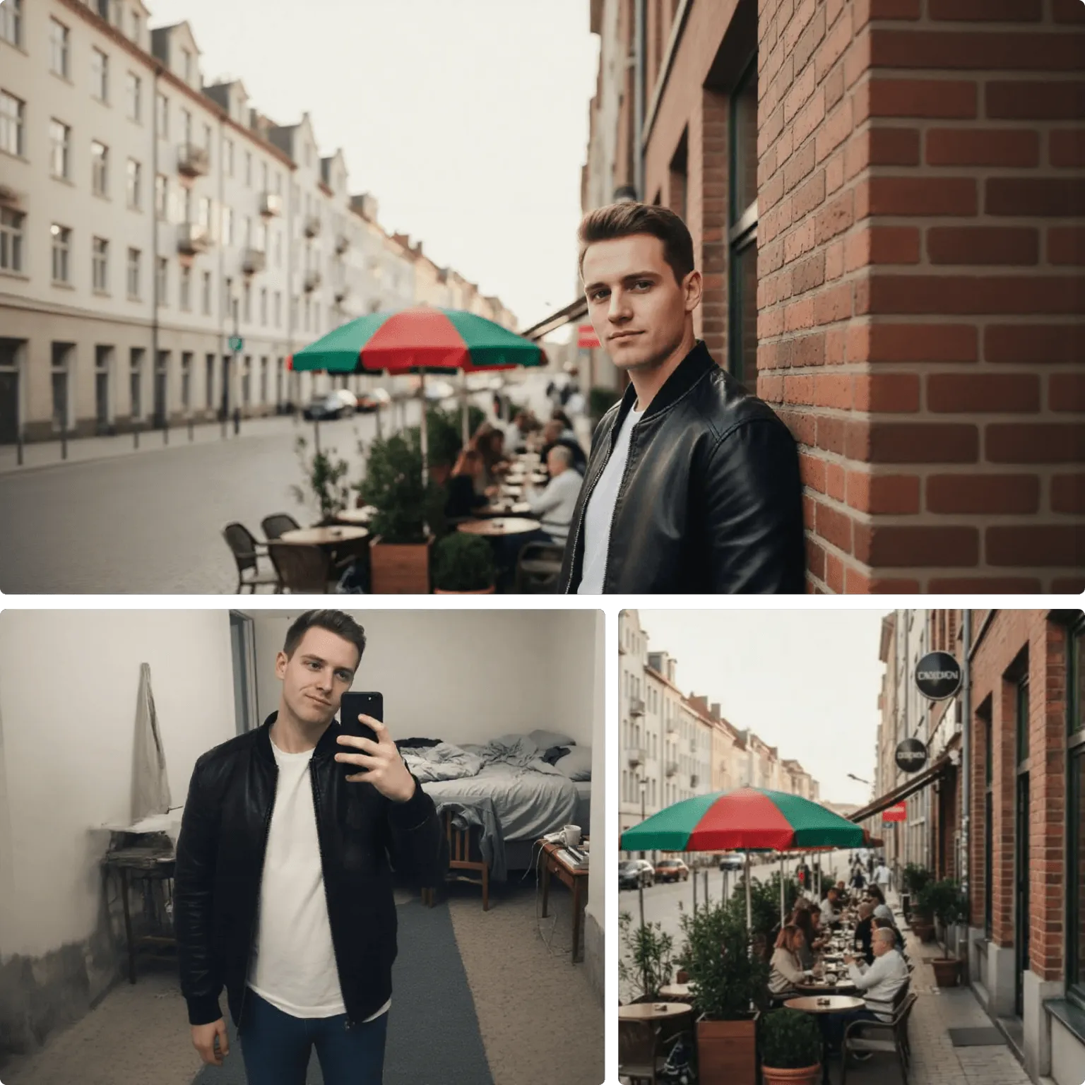 KI-Bildkombinierer erstellt aus mehreren hochgeladenen Fotos ein natürliches Gesamtbild
