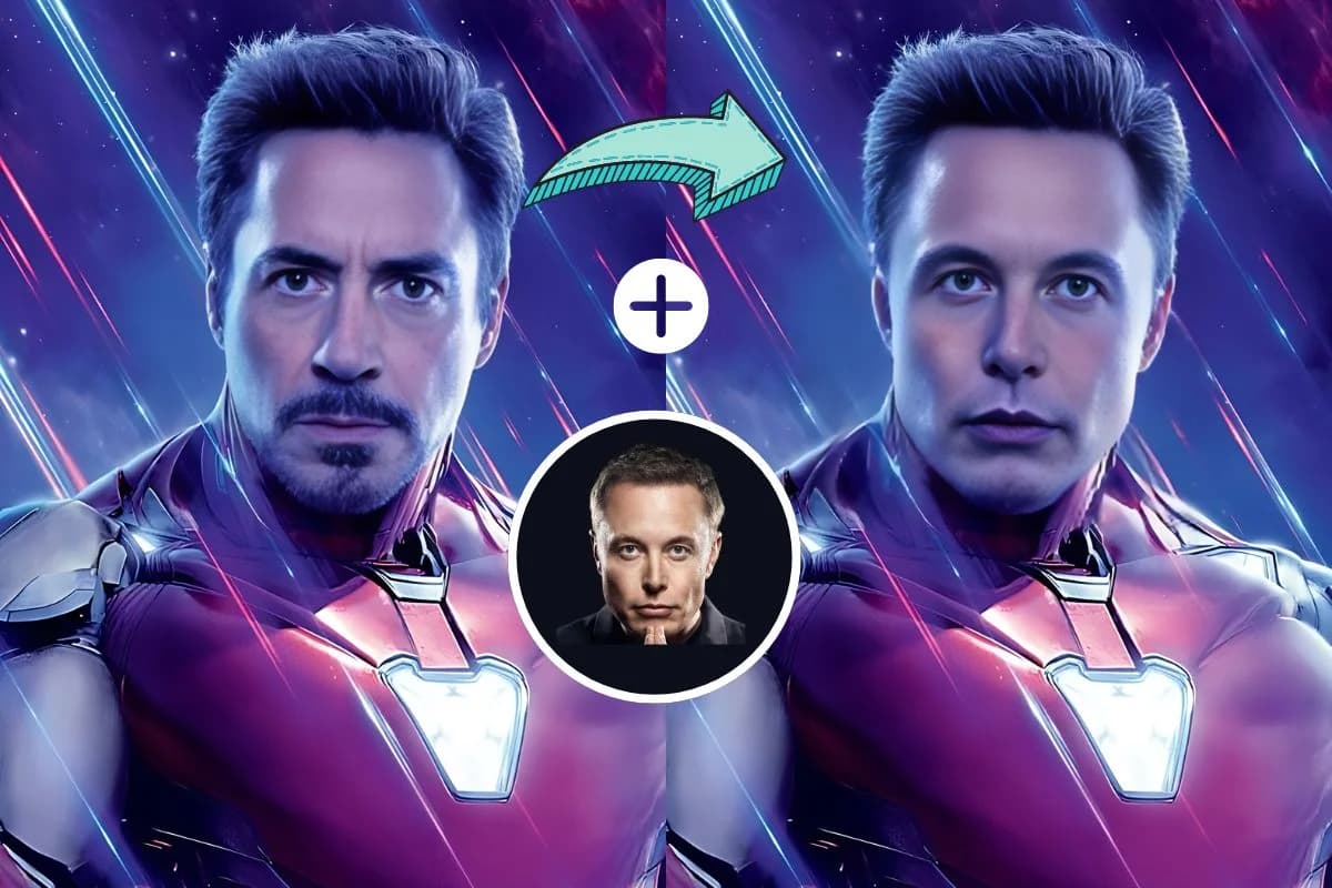 AI-powered face detection technology identifying facial landmarks