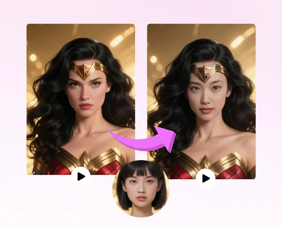 Fast AI face swap processing workflow