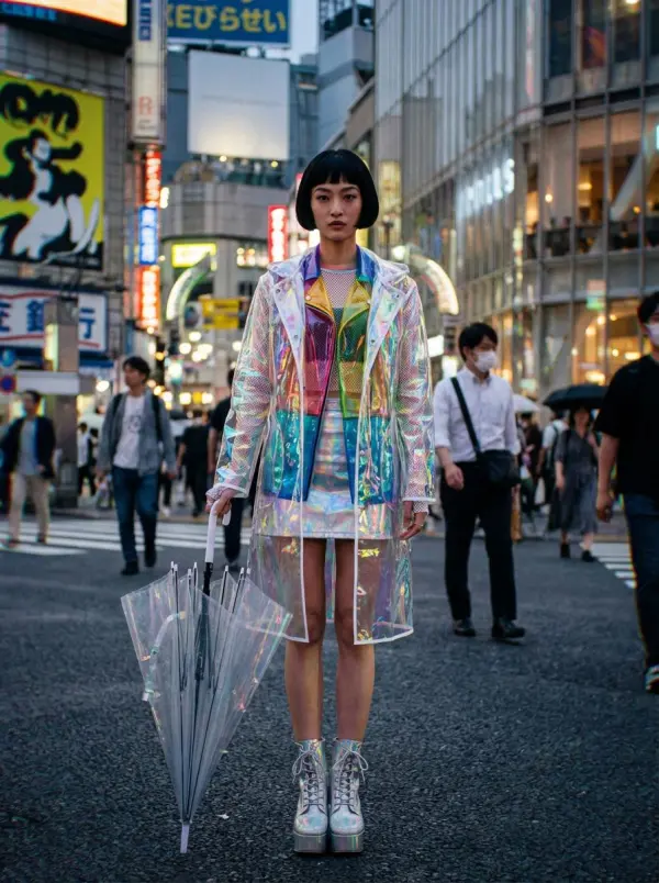 Same creator restaged for cyberpunk TikTok cold-open content