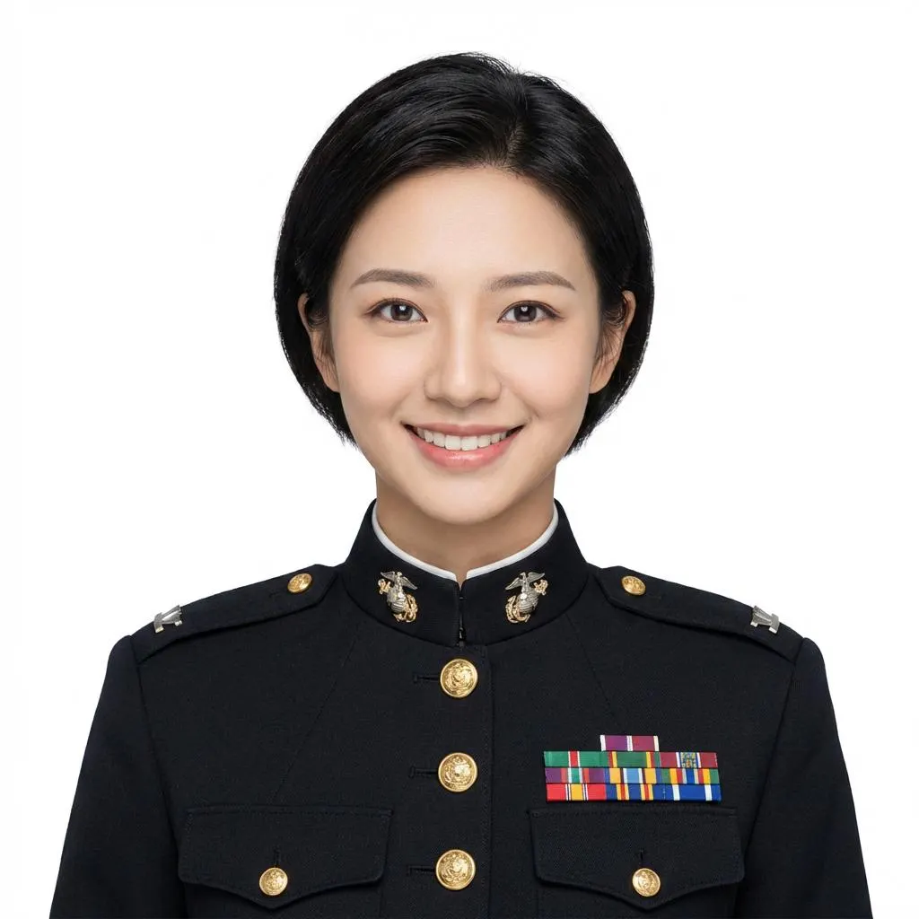 After AI corporate headshot generation — uniform framing and attire for employee directory