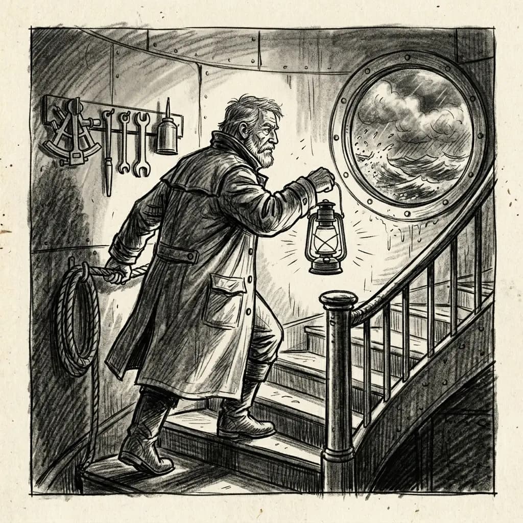 Lighthouse keeper concept sketch before Sketch to Video AI